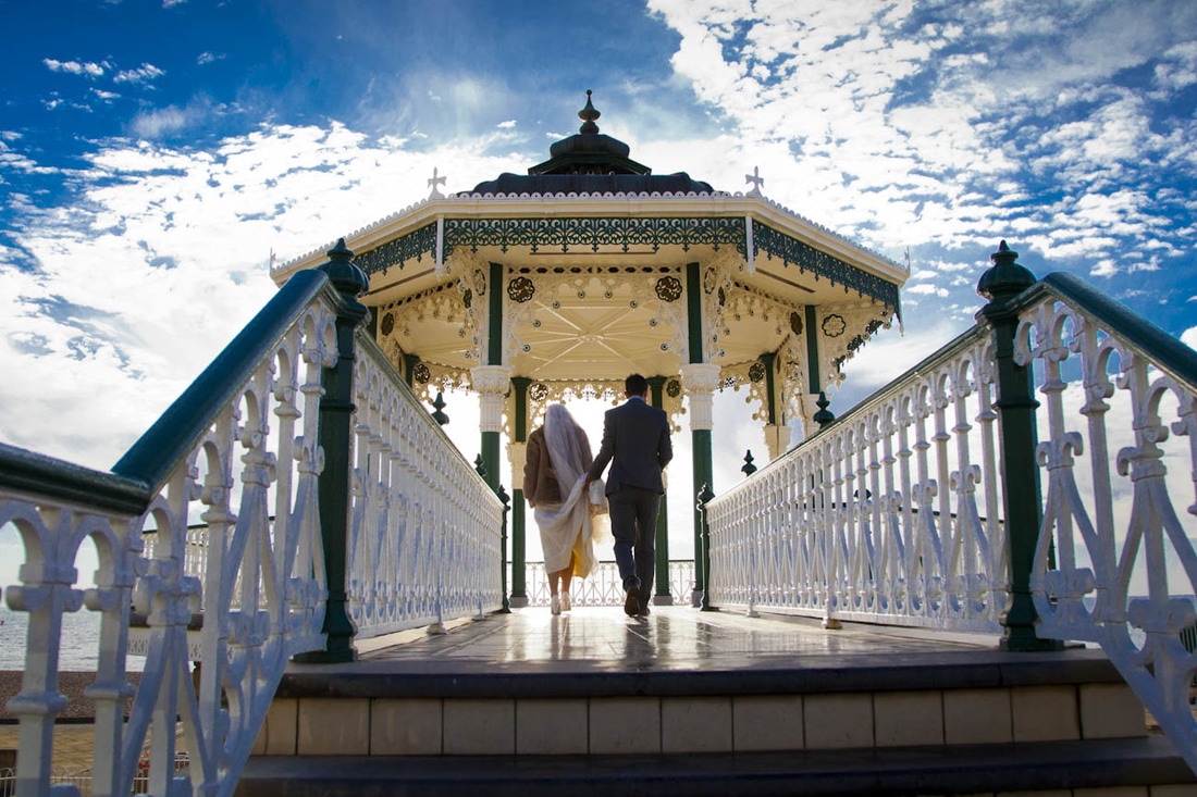 Brighton Bandstand wedding photography